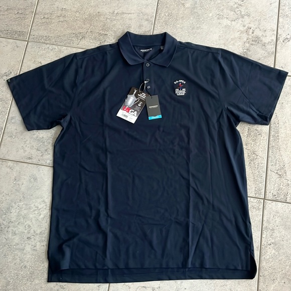Brand New Ashworth 109th US Open Bethpage Black navy polo USGA (Embroidered logo - Picture 2 of 11